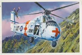 MRC 1/48 美國 CH-34 救援直升機 (641
